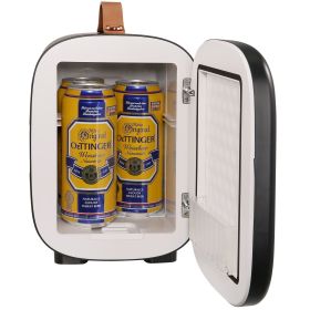 Vevor Mini Fridge, 4 Liter/6 Can Small Refrigerator for Beverage Skincare & Cosmetic, AC/DC Cooler & Warmer