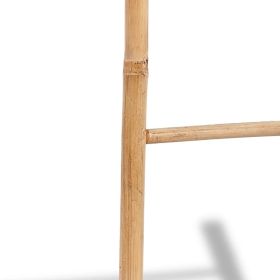 vidaXL Bamboo Towel Ladder with 6 Rungs (Option: as picture)