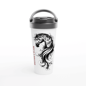 Travel Mug Distinct Flair Stainless Steel Design by HadiArts (B2B: 25 Pieces)